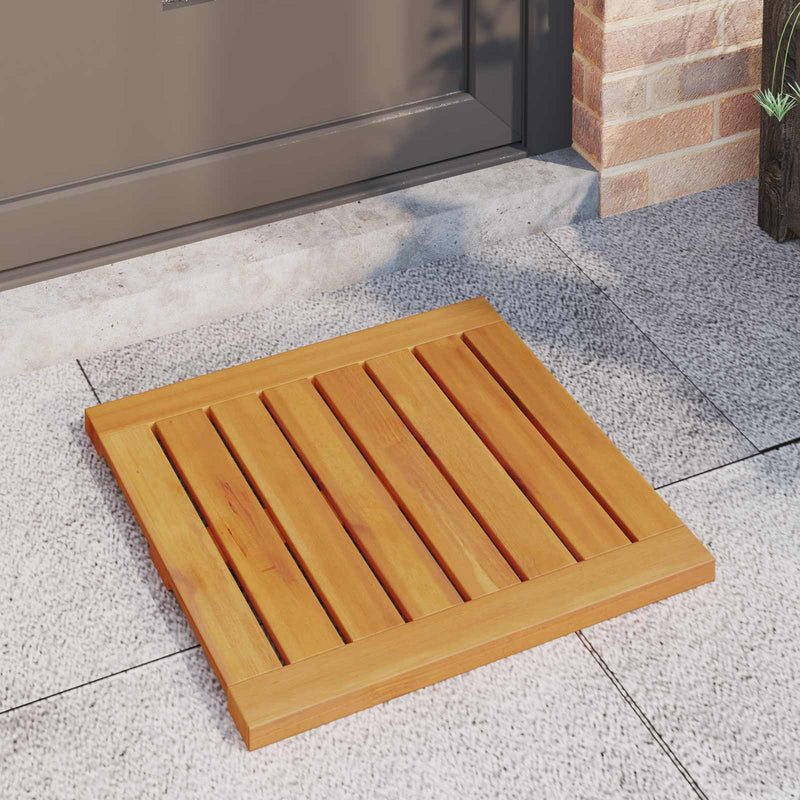 Covoraș de baie 2 buc. natural 50 x 50 cm Lemn Solid de Acacia