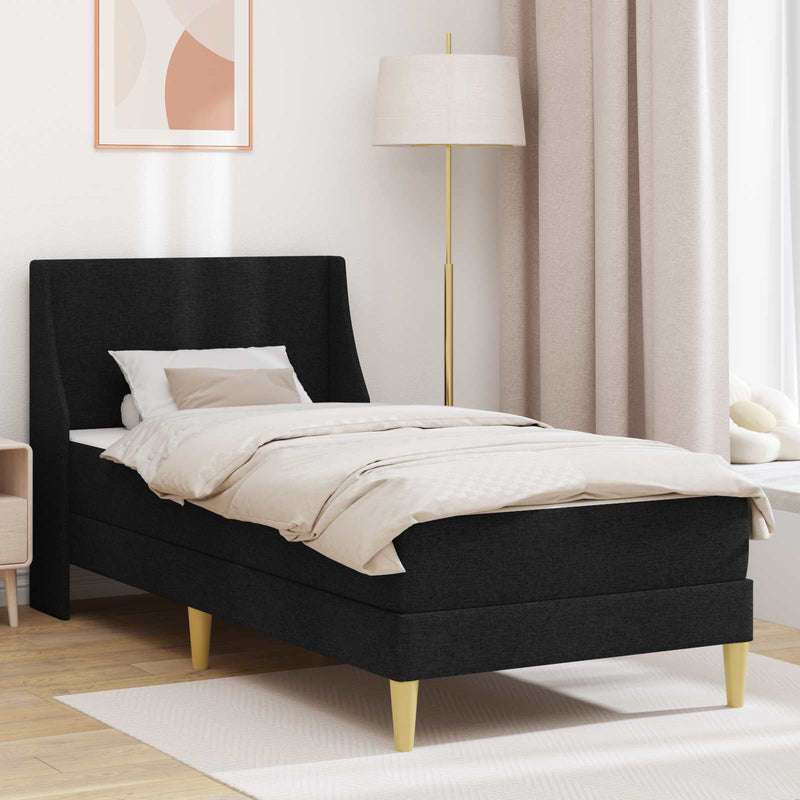 Cadru de pat cu saltea cu headboard Poliester