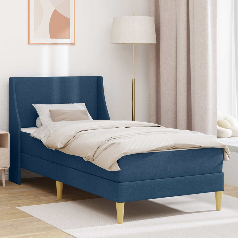 Cadru de pat cu saltea cu headboard Poliester