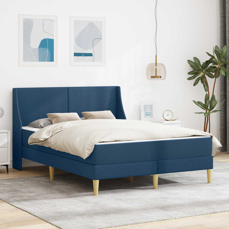 Cadru de pat cu saltea cu headboard Poliester