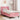 Cadru de pat cu saltea cu saltea Roz 100 x 200 cm Catifea