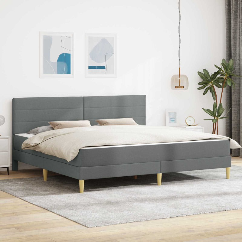 Cadru de pat 180 x 200 cm Gri închis