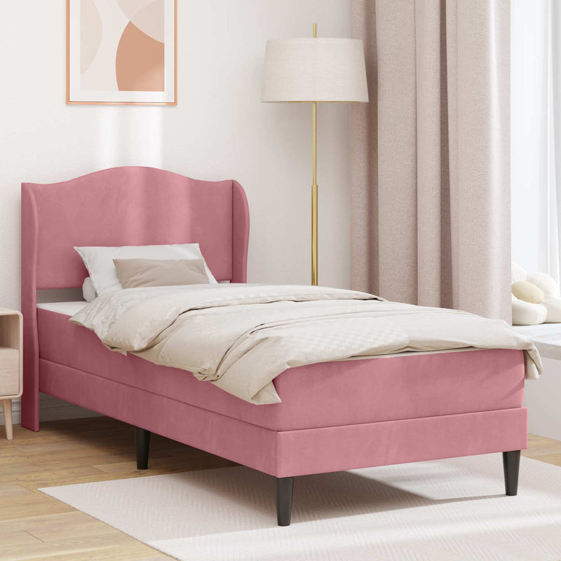 Cadru de pat cu headboard Roz 80 x 200 cm Catifea