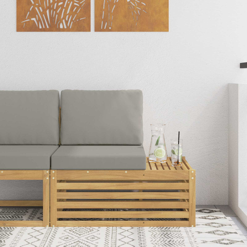 Canapea de exterior Lemn Solid de Acacia Alb