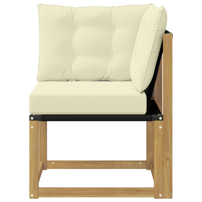 Sofa Colțar pentru Exterior Alb