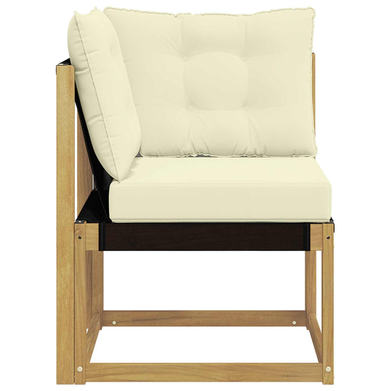 Sofa Colțar pentru Exterior Alb
