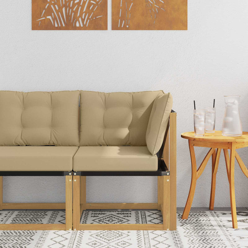 Sofa Colțar pentru Exterior Alb