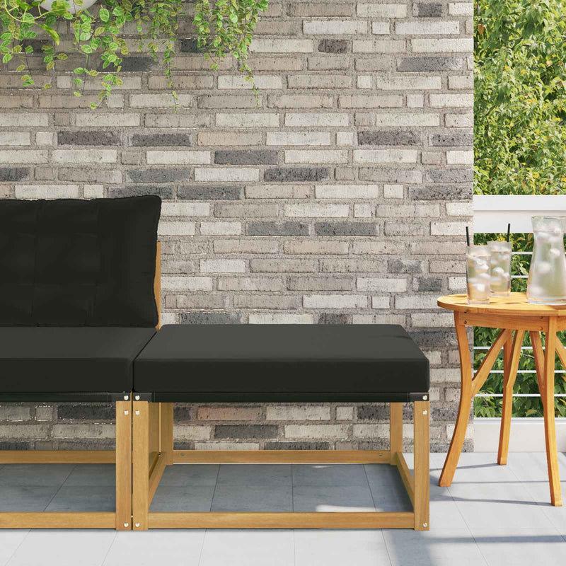 Taburet pentru exterior Lemn Solid de Acacia Alb