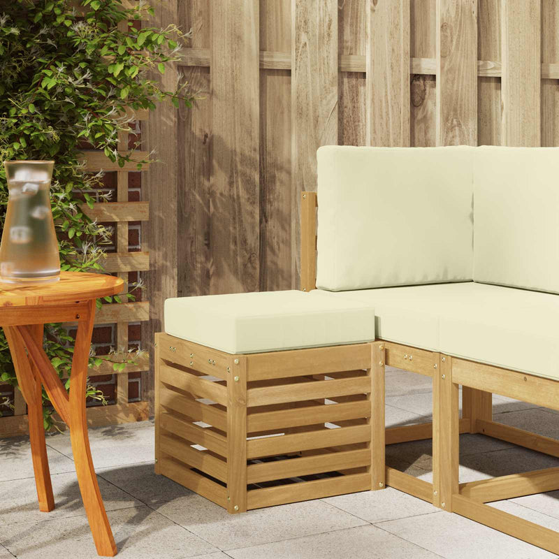 Bancă de exterior Lemn Solid de Acacia Alb