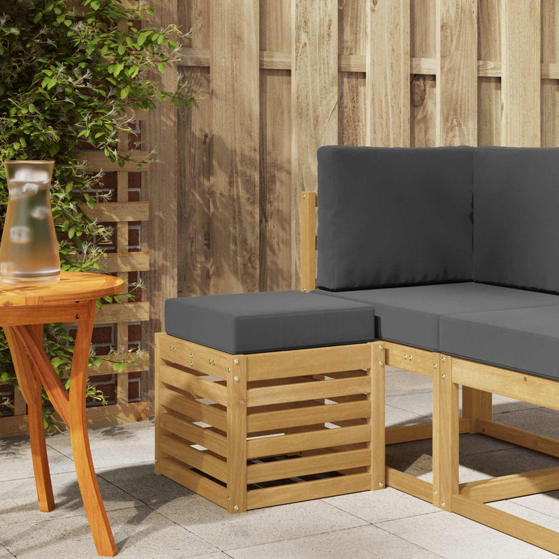 Bancă de exterior Lemn Solid de Acacia Alb