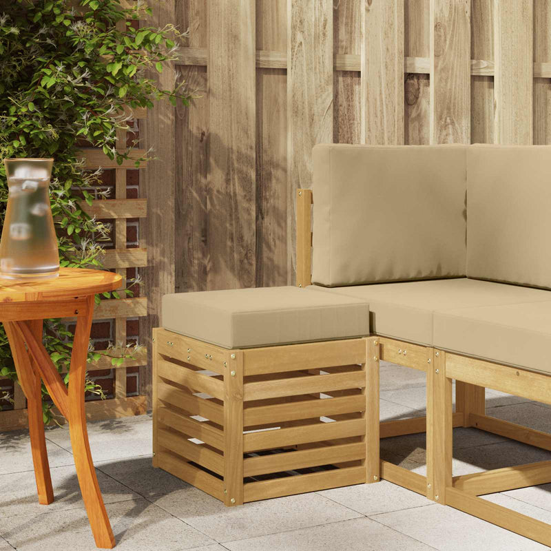 Bancă de exterior Lemn Solid de Acacia Alb