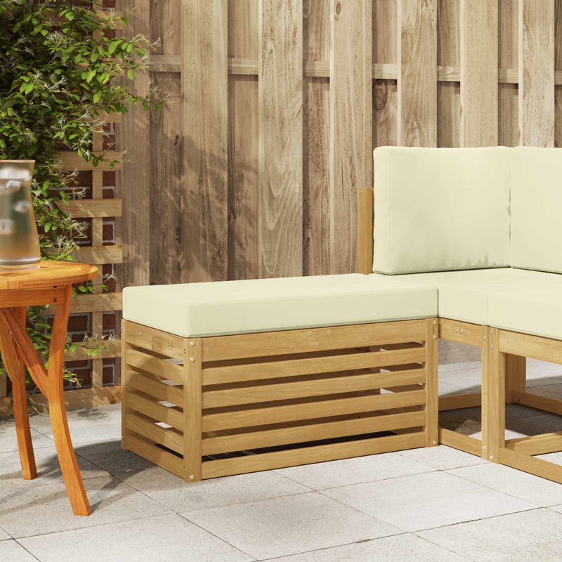 Bancă de exterior Lemn Solid de Acacia Alb