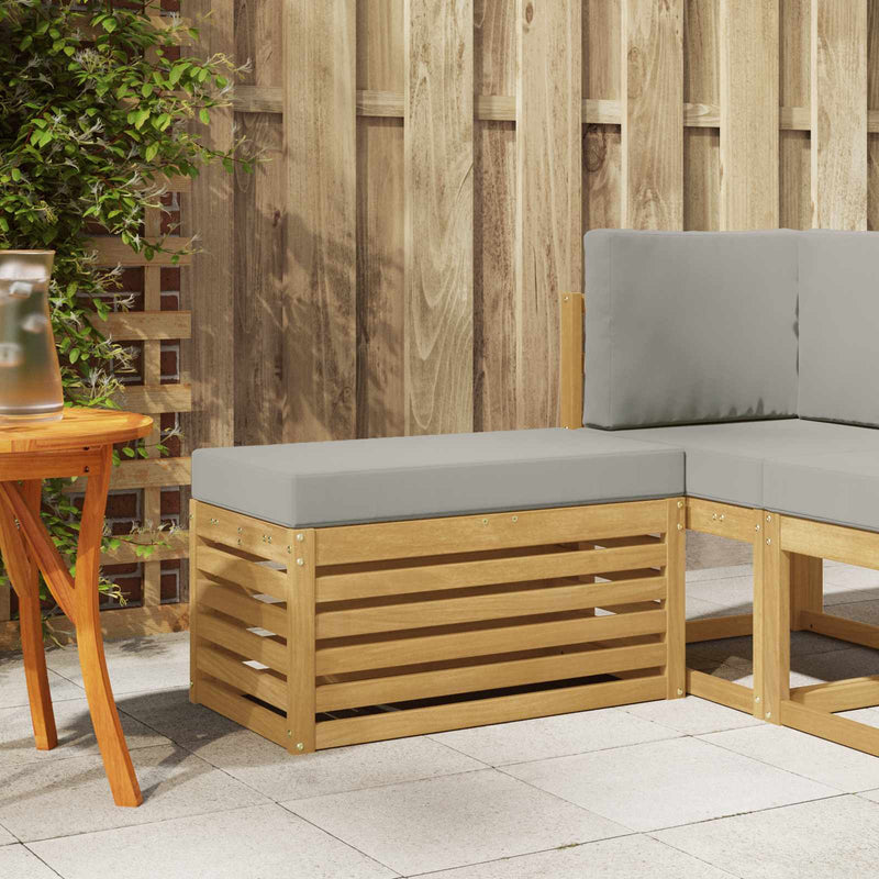 Bancă de exterior Lemn Solid de Acacia Alb
