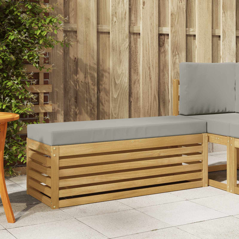 Bancă de exterior Lemn Solid de Acacia Alb