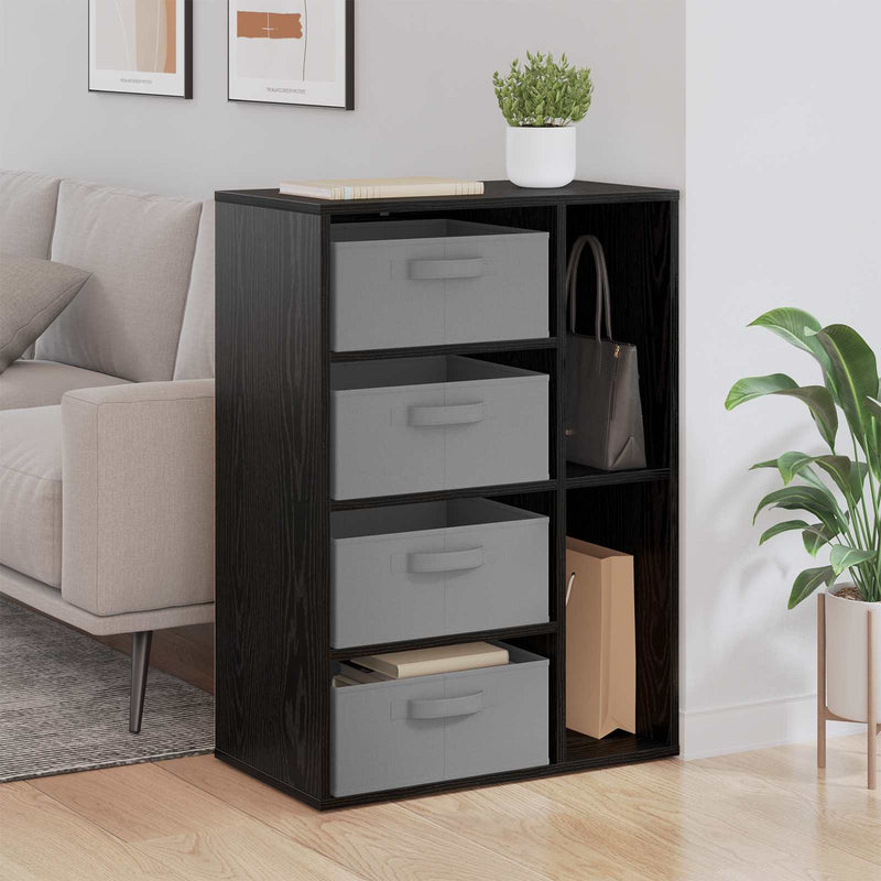 Bufet Stejar Negru 60 x 33,5 x 84 cm