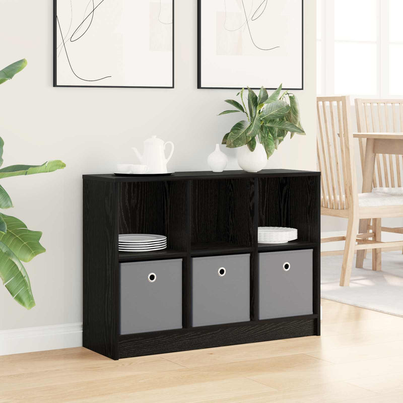 Bufet Stejar Negru 88,5 x 27,5 x 63,5 cm
