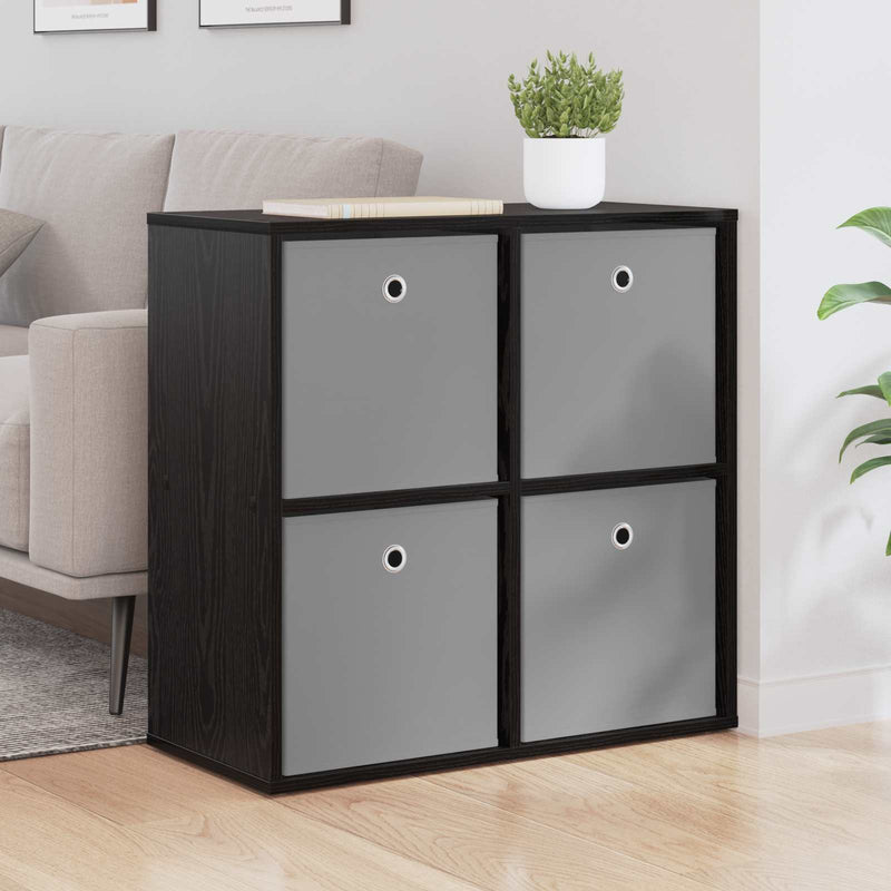Bufet Stejar Negru 68,5 x 32 x 67 cm