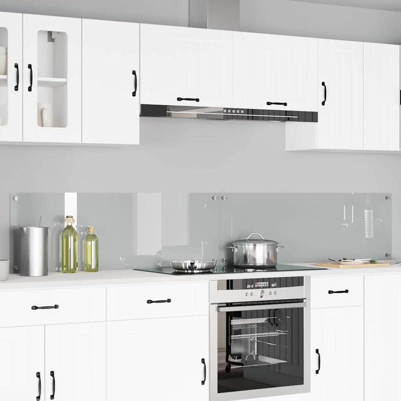 Panou de bucătărie 2 buc. Transparent 120 x 40 cm