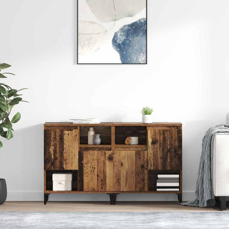 Bufeturi 2 buc. Lemn Vechi 60 x 35 x 70 cm Lemn prelucrat