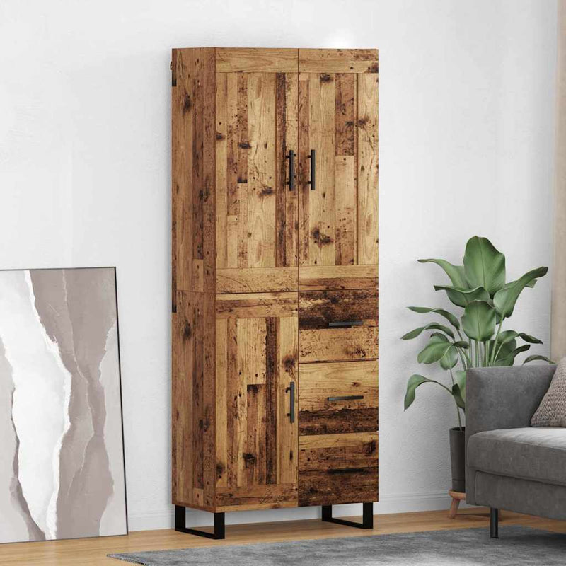Bufet 2 buc. Lemn vechi 69,5 x 34 x 180 cm