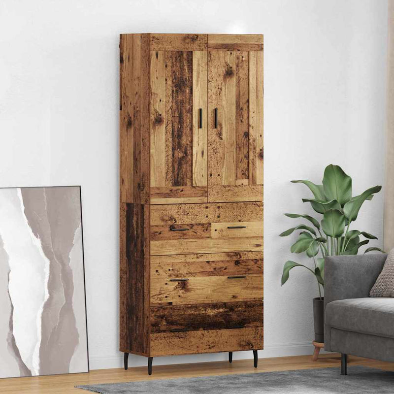 Bufet 2 buc. Lemn vechi 69,5 x 34 x 180 cm Lemn prelucrat