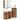 Set de mobilier pentru baie 3 buc. Lemn vechi