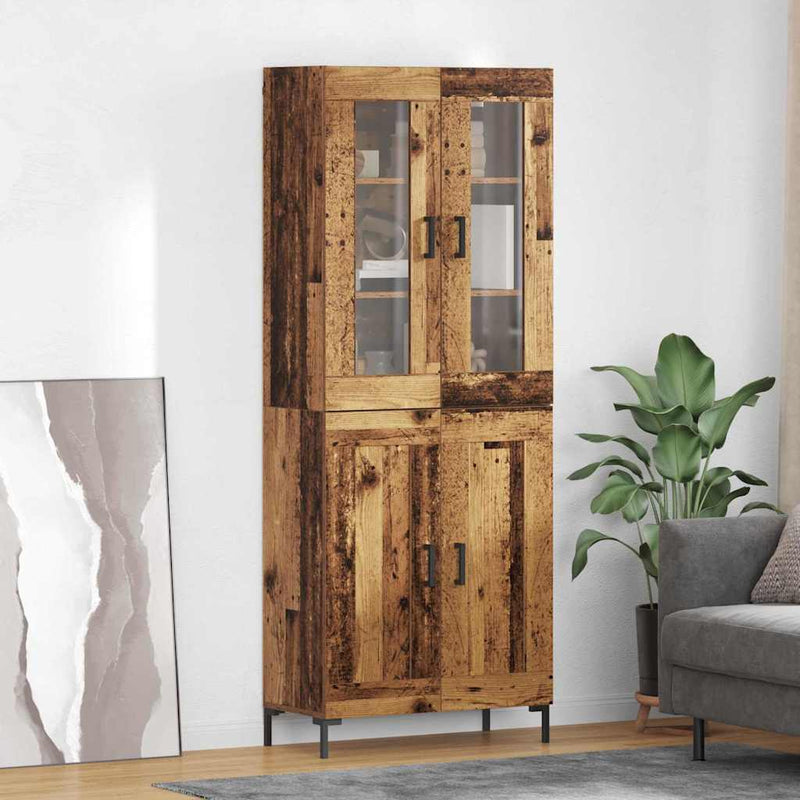 Bufet 2 buc. Lemn vechi 69,5 x 34 x 180 cm Lemn prelucrat