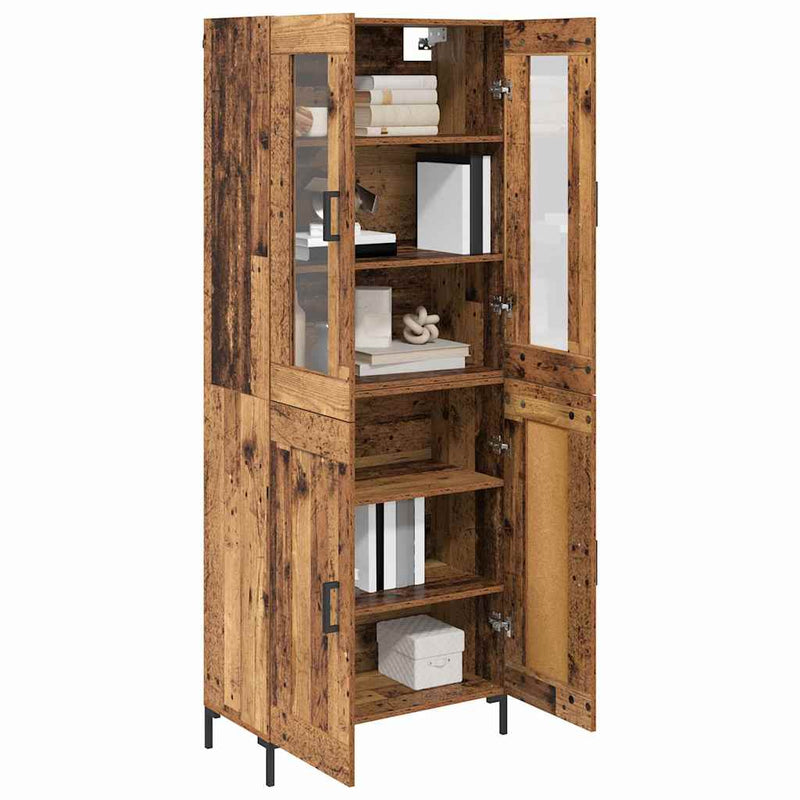 Bufet 2 buc. Lemn vechi 69,5 x 34 x 180 cm Lemn prelucrat