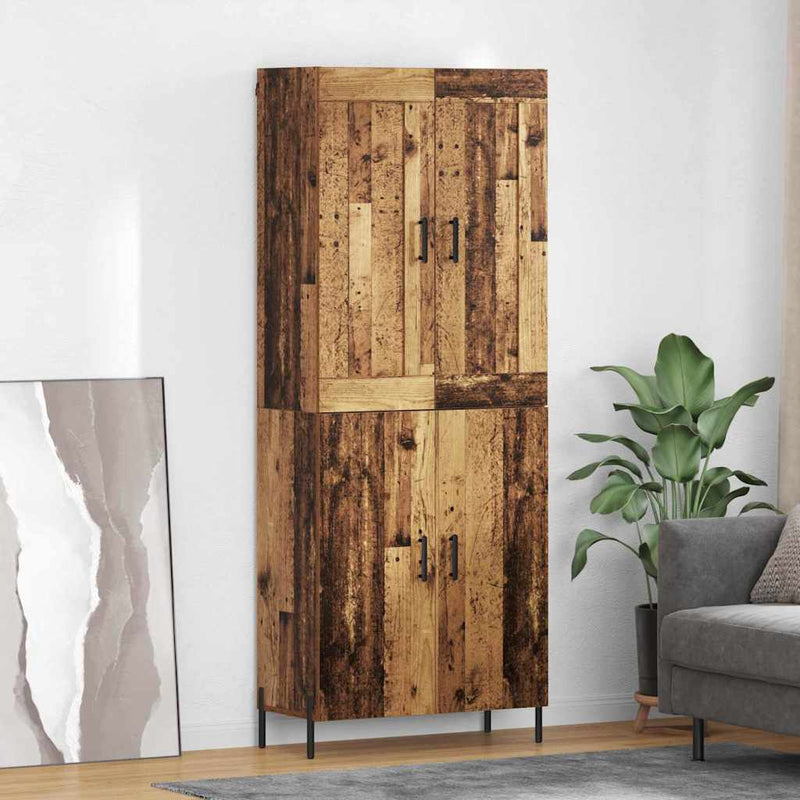 Bufet 2 buc. Lemn Vechi 69,5 x 34 x 180 cm Lemn prelucrat