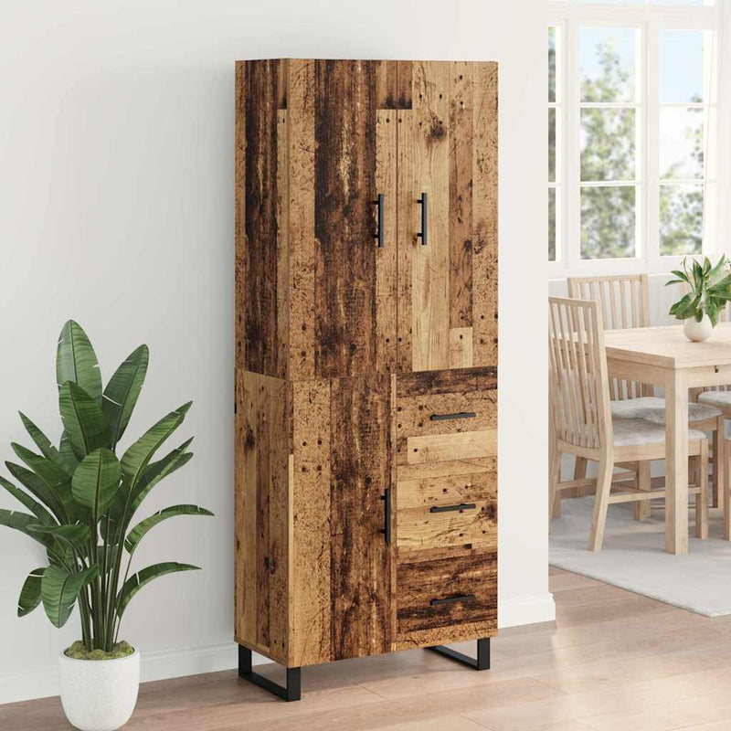 Bufet 2 buc. Lemn Vechi 69,5 x 34 x 180 cm
