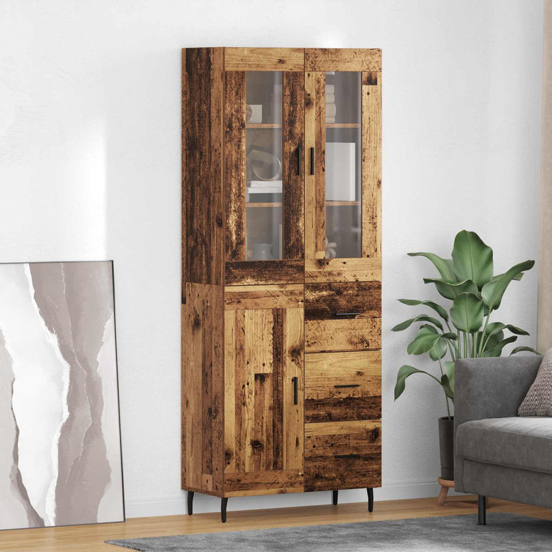 Bufet 2 buc. Lemn Vechi 69,5 x 34 x 180 cm Lemn prelucrat