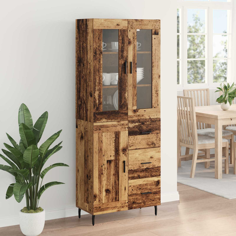 Bufet 2 buc. Lemn Vechi 69,5 x 34 x 180 cm Lemn prelucrat