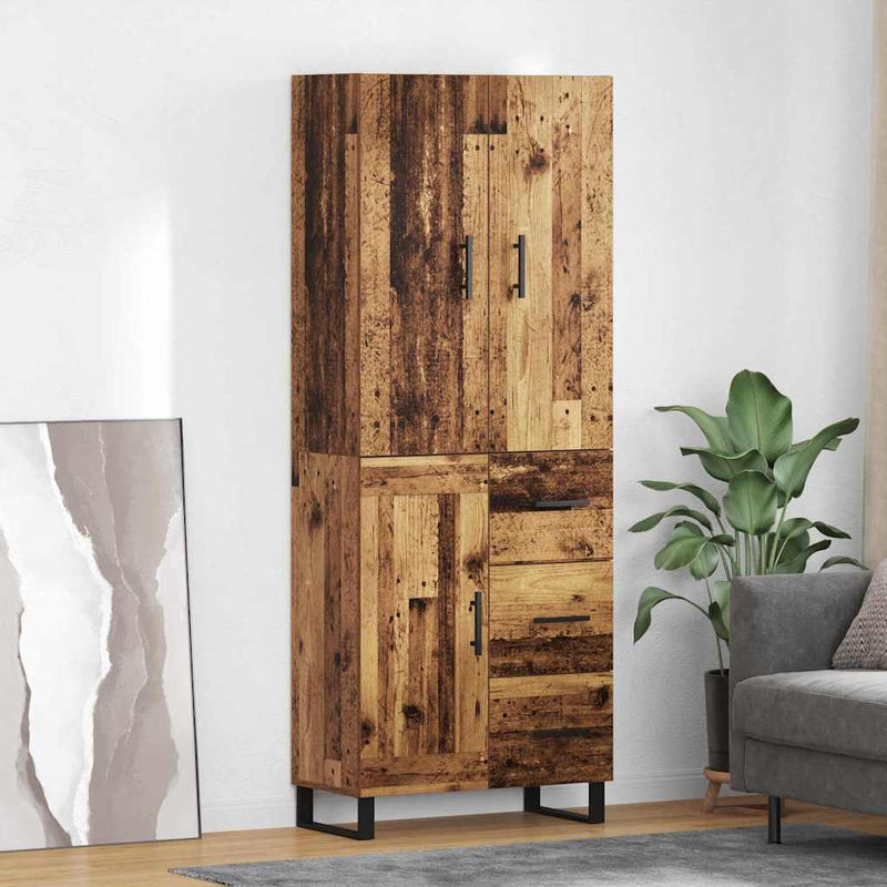 Bufet 2 buc. Lemn Vechi 69,5 x 34 x 180 cm