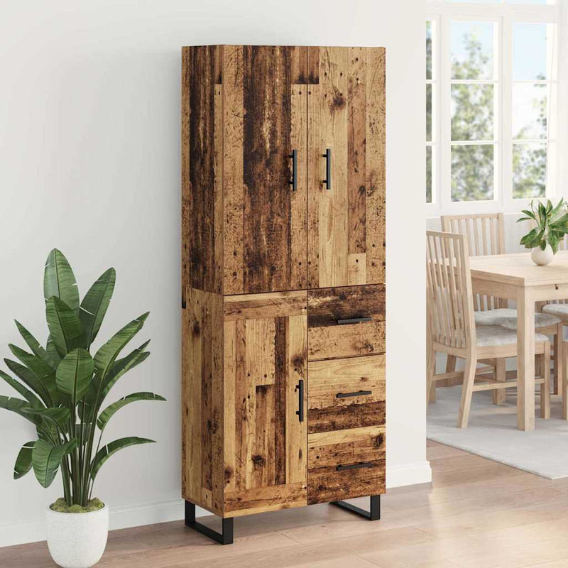 Bufet 2 buc. Lemn Vechi 69,5 x 34 x 180 cm