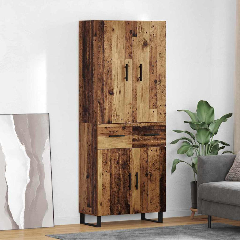 Bufet 2 buc. Lemn Vechi 69,5 x 34 x 180 cm