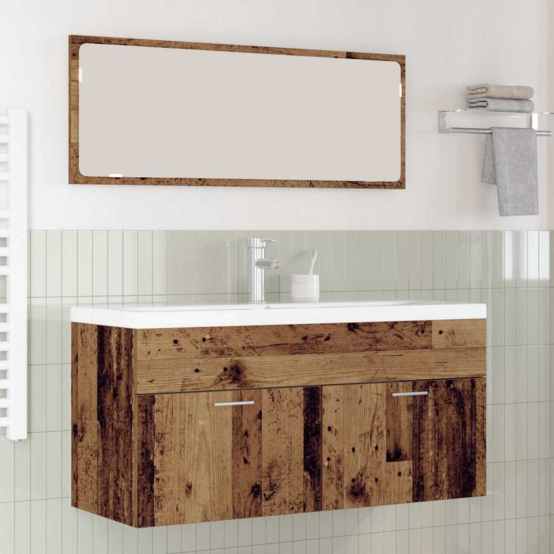 Dulap de Baie Lemn vechi 100 x 38,5 x 46 cm Lemn prelucrat