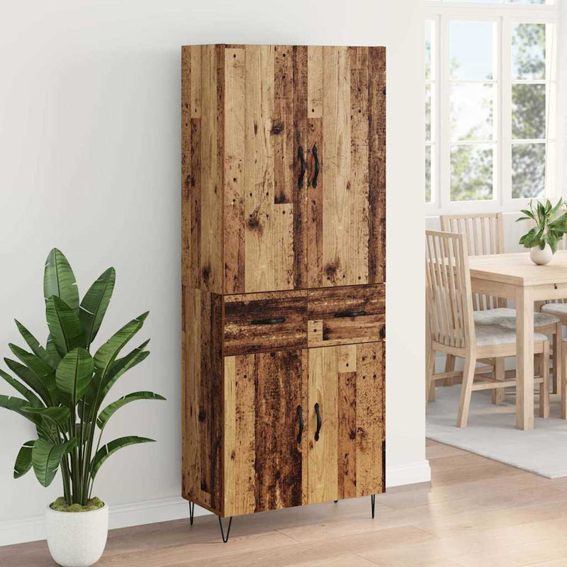 Bufet 2 buc. Lemn vechi 69,5 x 34 x 180 cm Lemn prelucrat