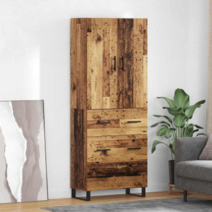Bufet 2 buc. Lemn Vechi 69,5 x 34 x 180 cm