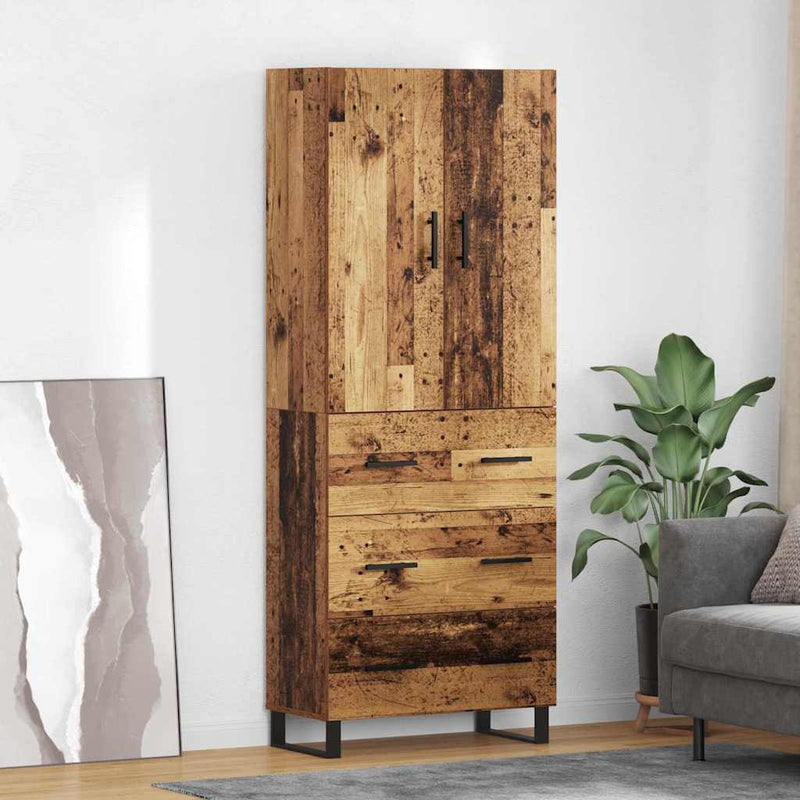 Bufet 2 buc. Lemn Vechi 69,5 x 34 x 180 cm