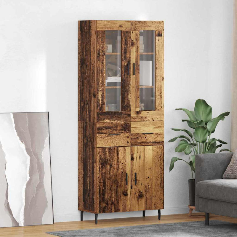 Bufet 2 buc. Lemn Vechi 69,5 x 34 x 180 cm Lemn prelucrat