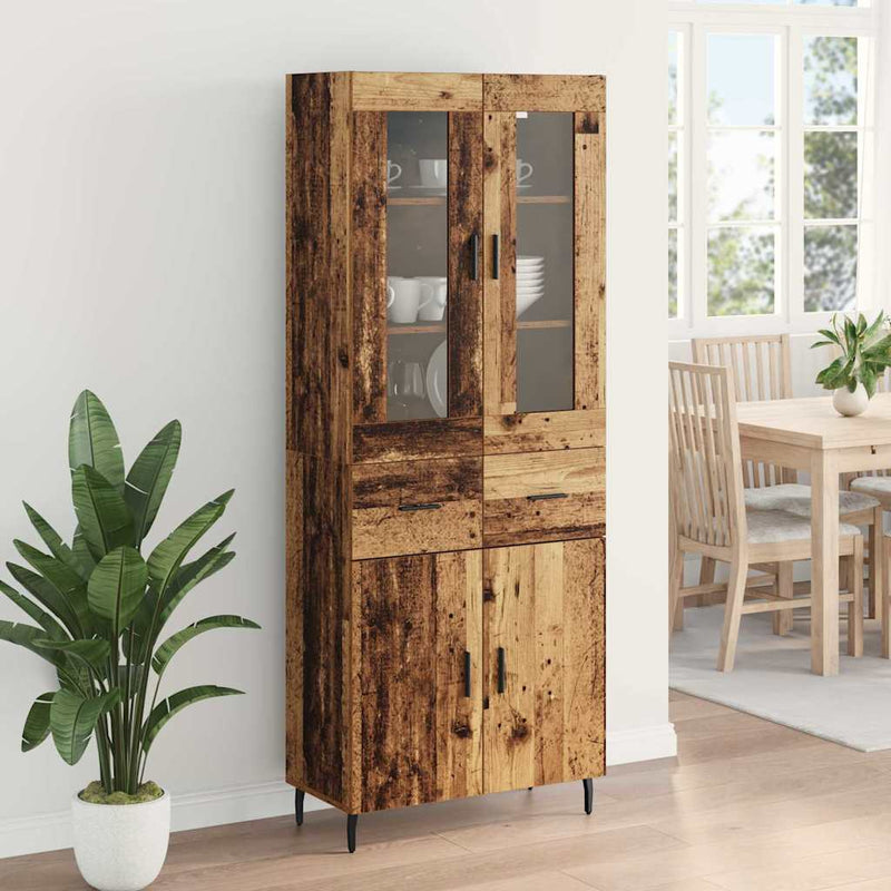 Bufet 2 buc. Lemn Vechi 69,5 x 34 x 180 cm Lemn prelucrat