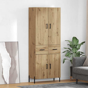 Bufet Stejar Artizanal 69,5 x 34 x 180 cm Lemn prelucrat