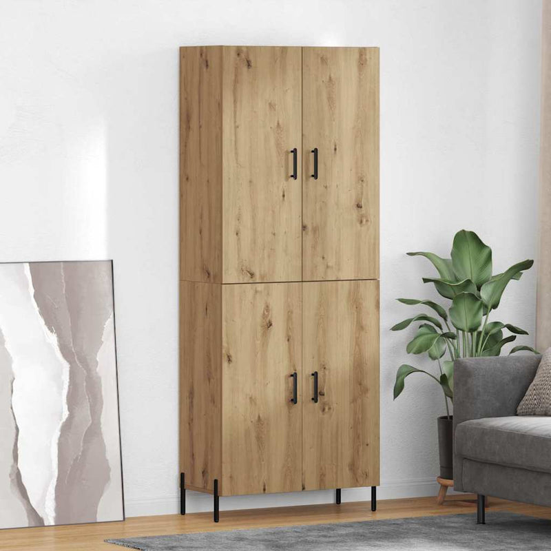 Bufet Stejar Artizanal 69,5 x 34 x 180 cm Lemn prelucrat