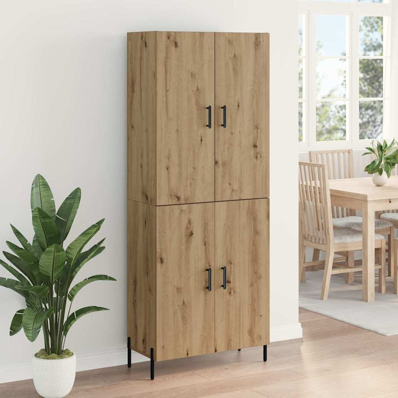 Bufet Stejar Artizanal 69,5 x 34 x 180 cm Lemn prelucrat