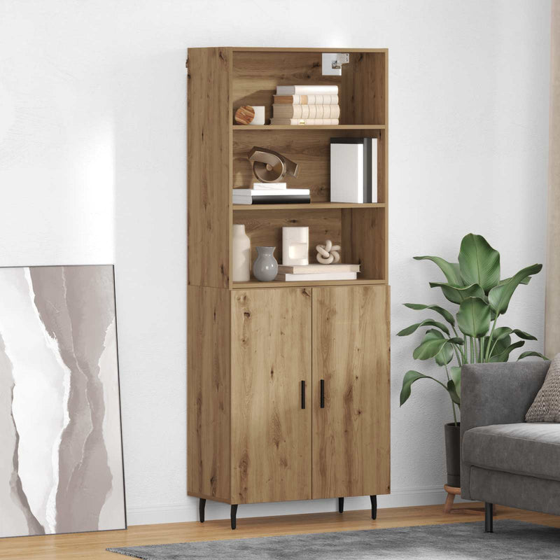 Bufet 2 buc. Stejar Artizanal 69,5 x 32,5 x 180 cm