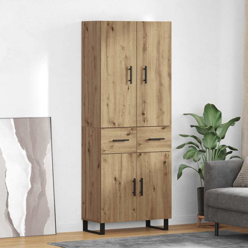 Bufet 2 buc. Stejar Artizanal 69,5 x 34 x 180 cm