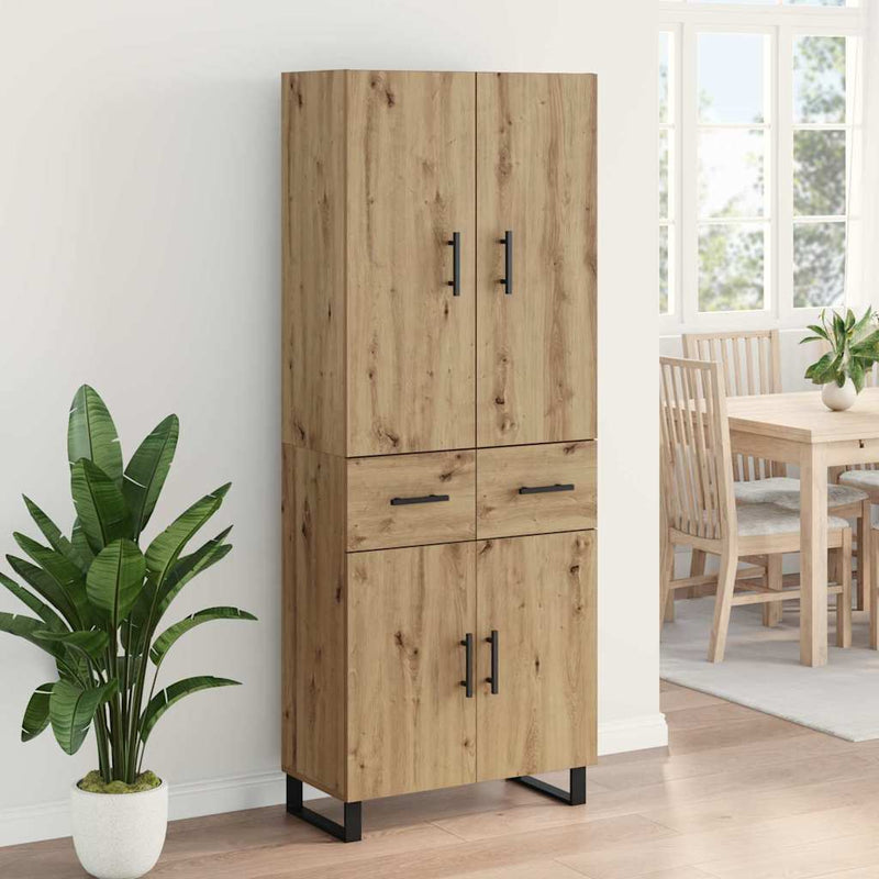 Bufet 2 buc. Stejar Artizanal 69,5 x 34 x 180 cm