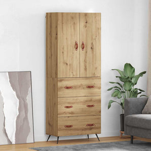 Bufet Stejar Artizanal 69,5 x 34 x 180 cm Lemn prelucrat