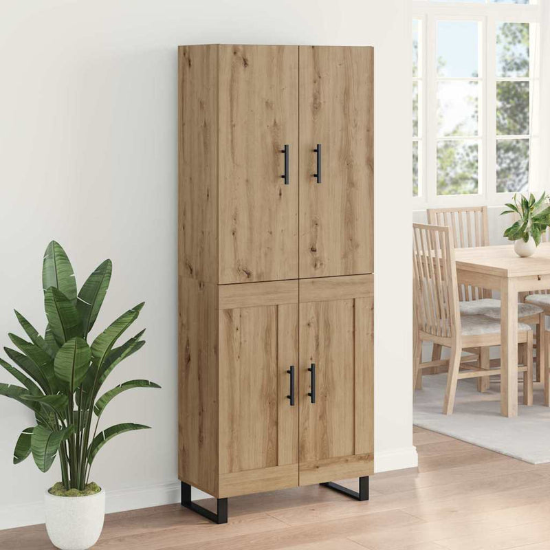 Bufet 2 buc. Stejar Artizanal 69,5 x 34 x 180 cm