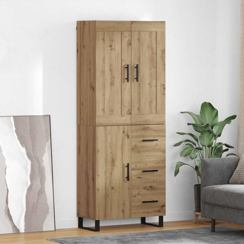 Bufet 2 buc. Stejar Artizanal 69,5 x 34 x 180 cm
